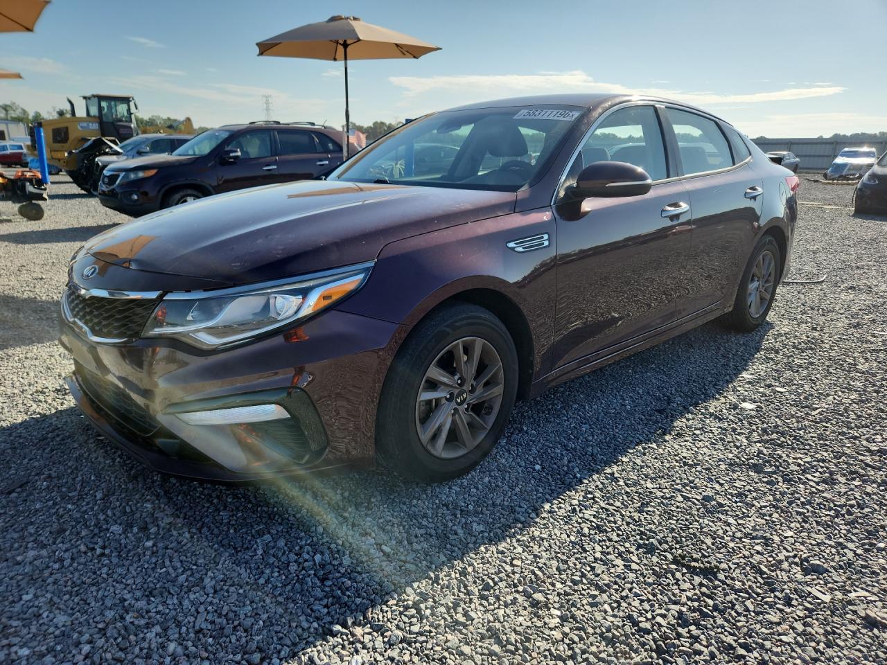 2020 Kia Optima LX, VIN 5XXGT4L31LG422137 — Rear end