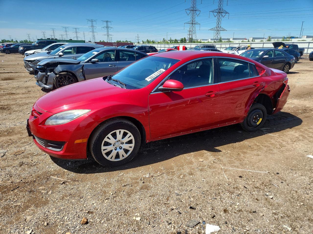 2013 Mazda 6 i Sport, VIN 1YVHZ8BH7D5M06306 — Rear end