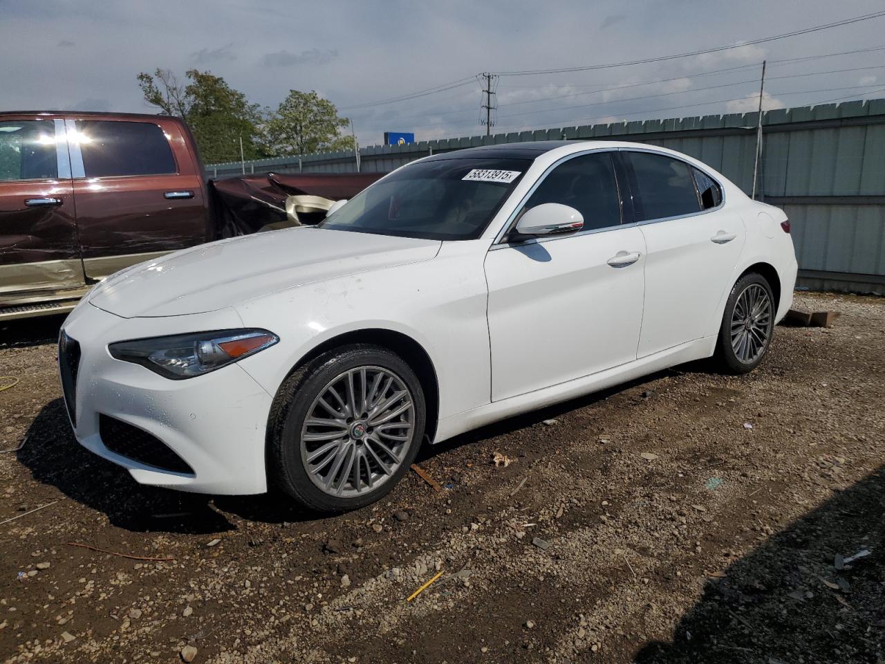 2018 Alfa Romeo Giulia Ti Sport, VIN ZARFAEEN3J7571683 — Vandalism