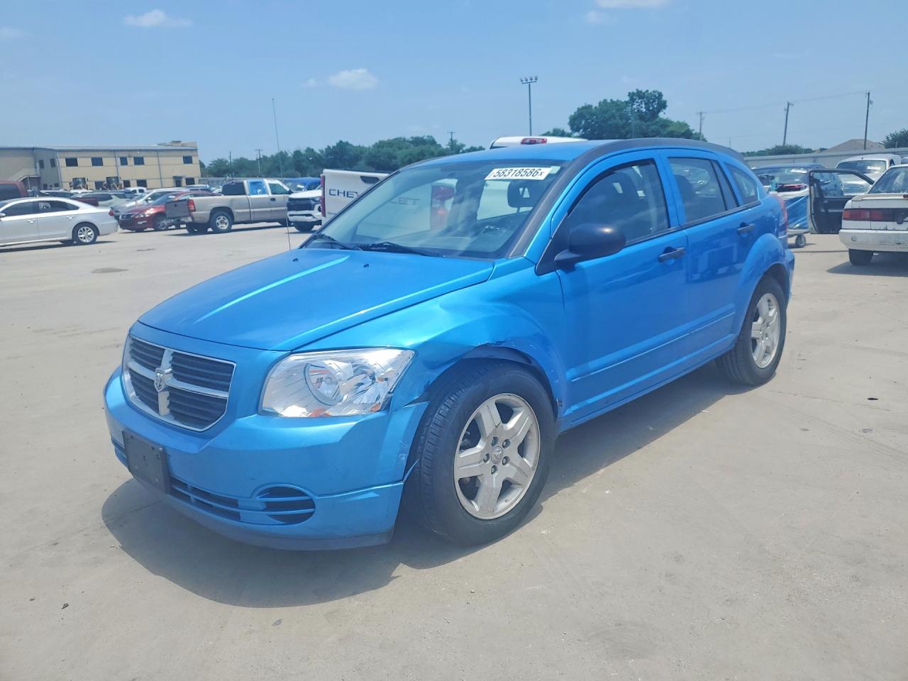 2008 Dodge Caliber SXT, VIN 1B3HB48B68D670880 — Front end