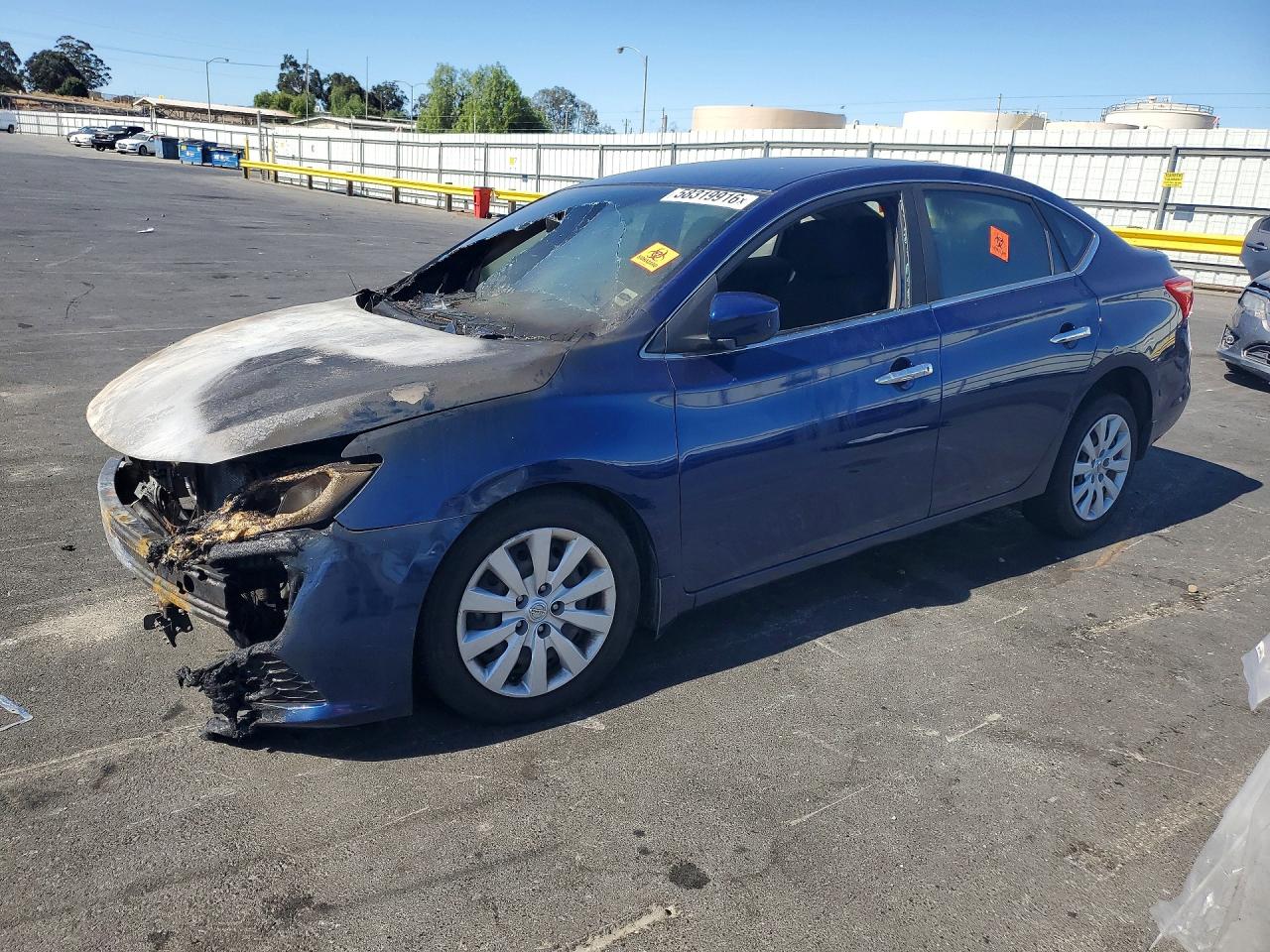 2019 Nissan Sentra S, VIN 3N1AB7AP9KY439454 — Vandalism