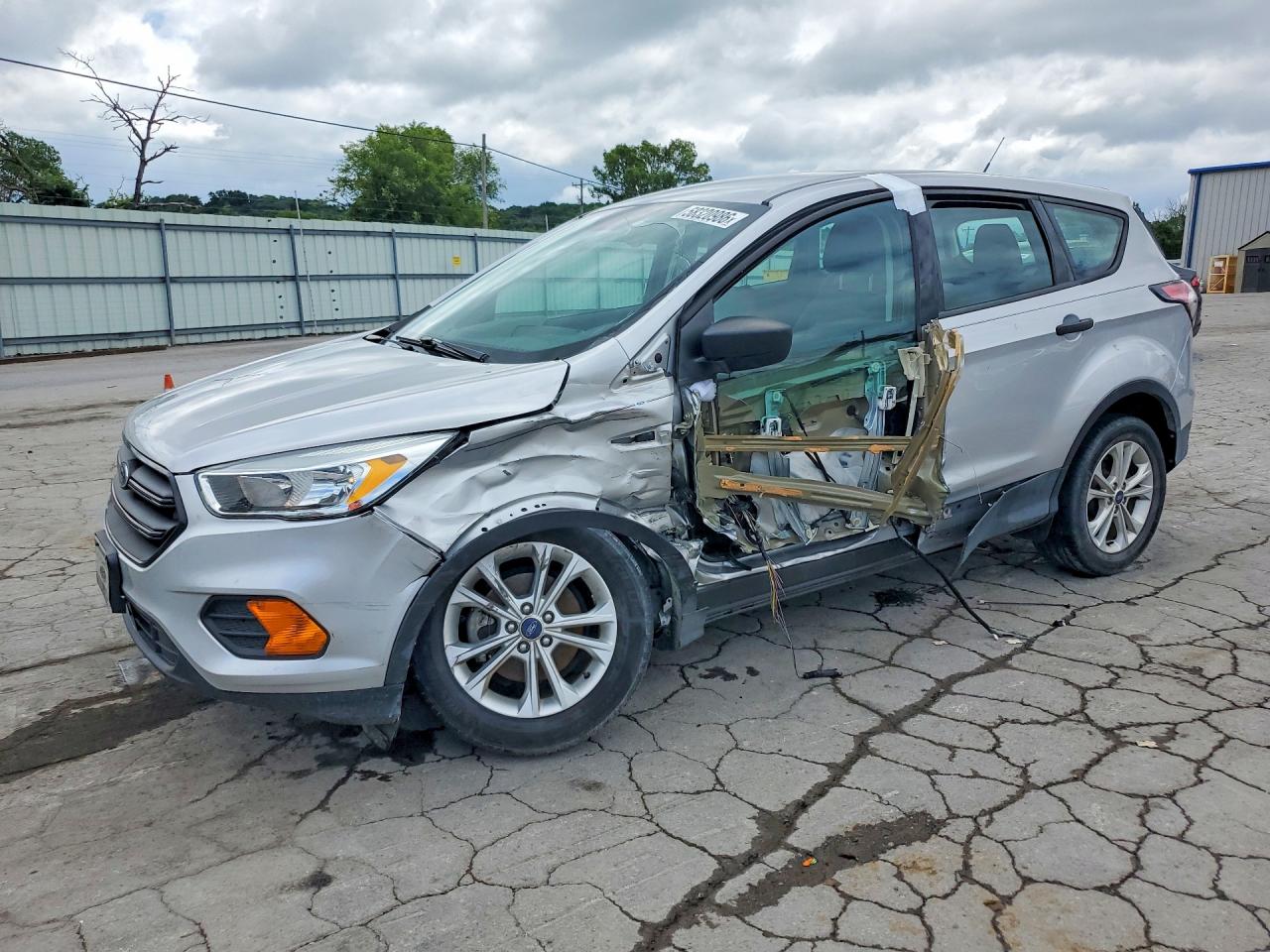 2017 Ford Escape S, VIN 1FMCU0F74HUB37819 — Side