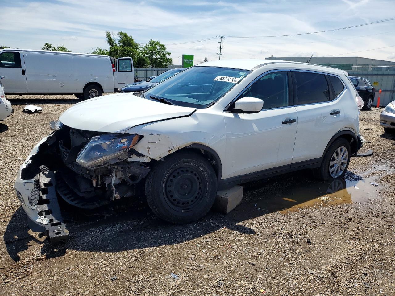 2016 Nissan Rogue SV, VIN KNMAT2MV1GP737898 — Front end