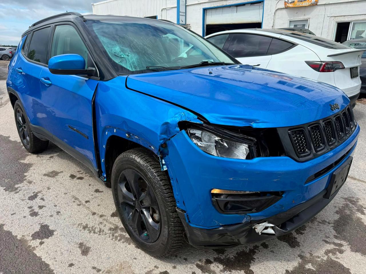 2018 Jeep Compass Altitude, VIN 3C4NJDBB1JT399482 — Front end
