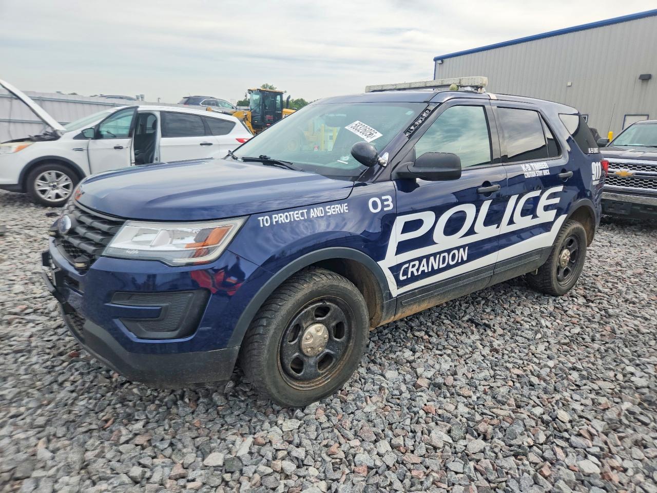 2018 Ford Police Interceptor Utility, VIN 1FM5K8AR1JGC17198 — Vandalism