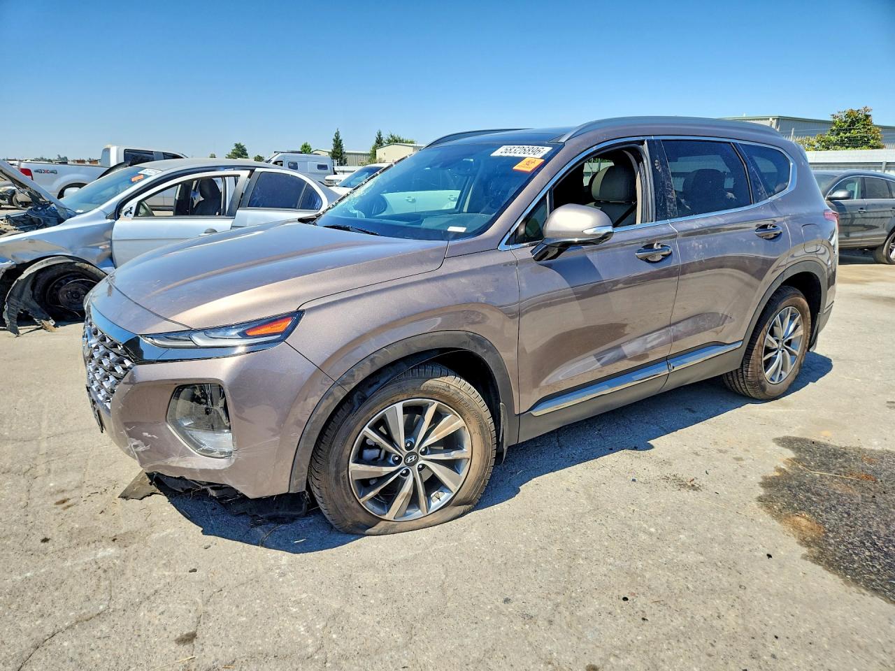 2020 Hyundai Santa Fe Limited, VIN 5NMS53AD5LH151126 — Side