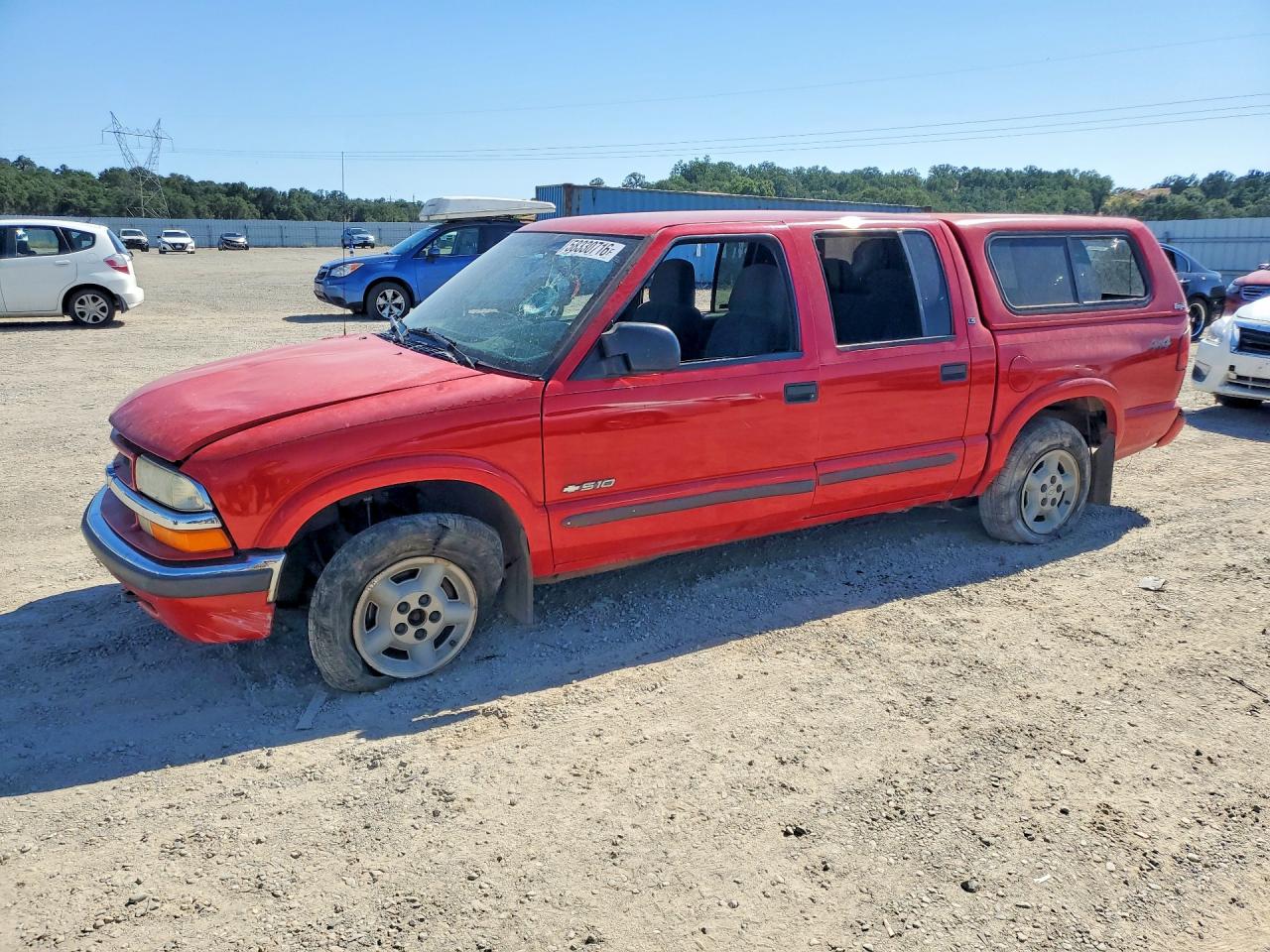 2002 Chevrolet S-10 LS, VIN 1GCDT13WX2K107336 — Vandalism