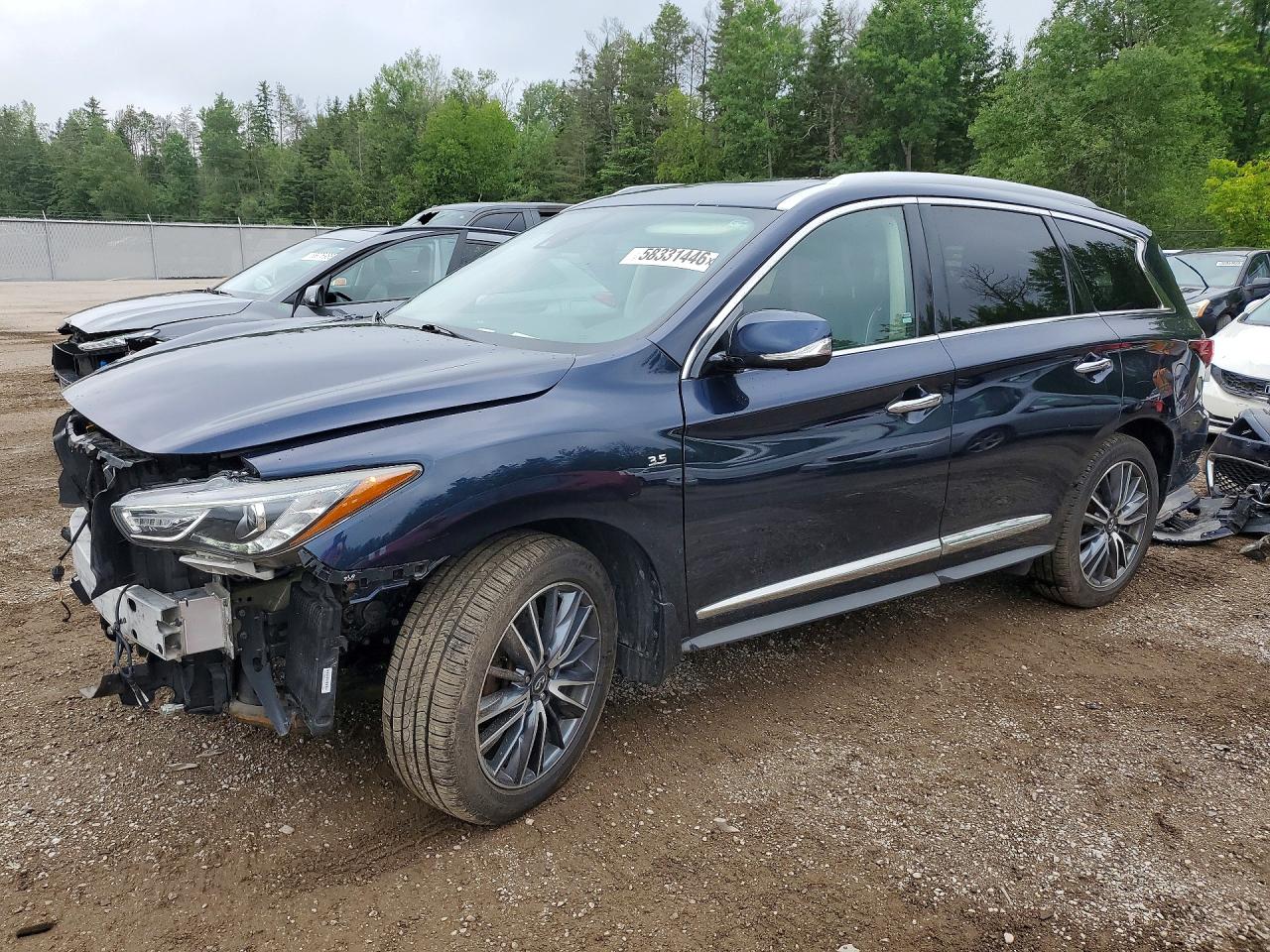 2019 Infiniti QX60 Luxe, VIN 5N1DL0MM0KC522775 — Front end