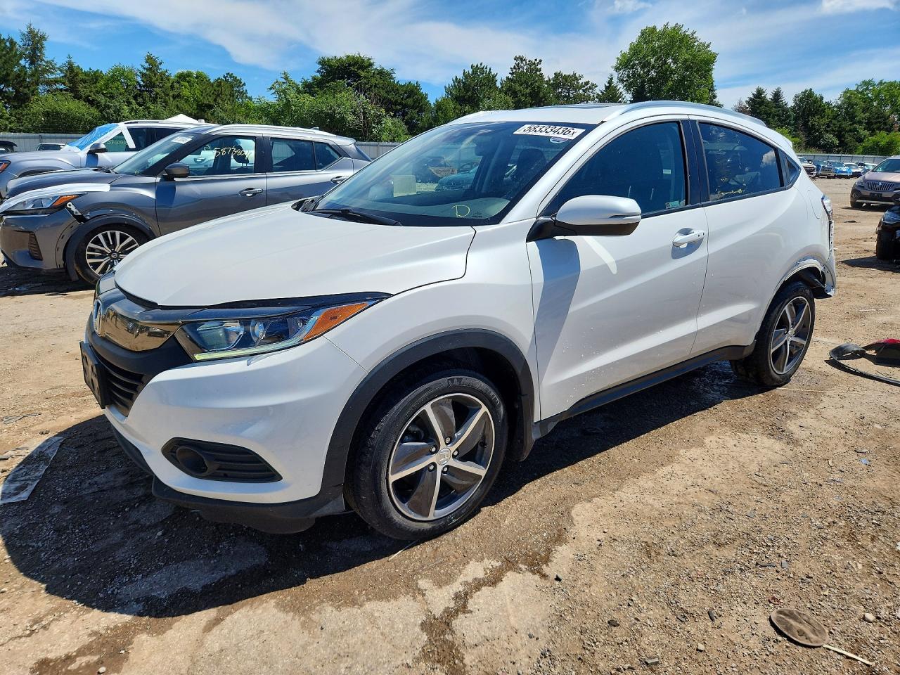 2022 Honda HR-V EX, VIN 3CZRU6H50NM772379 — Rear end