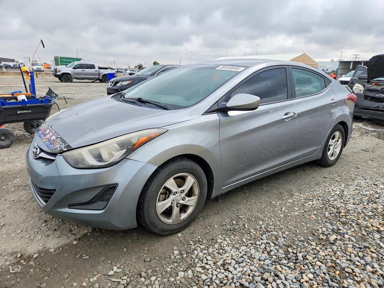 2014 Hyundai Elantra Limited, VIN KMHDH4AE2EU206766 — Rear end