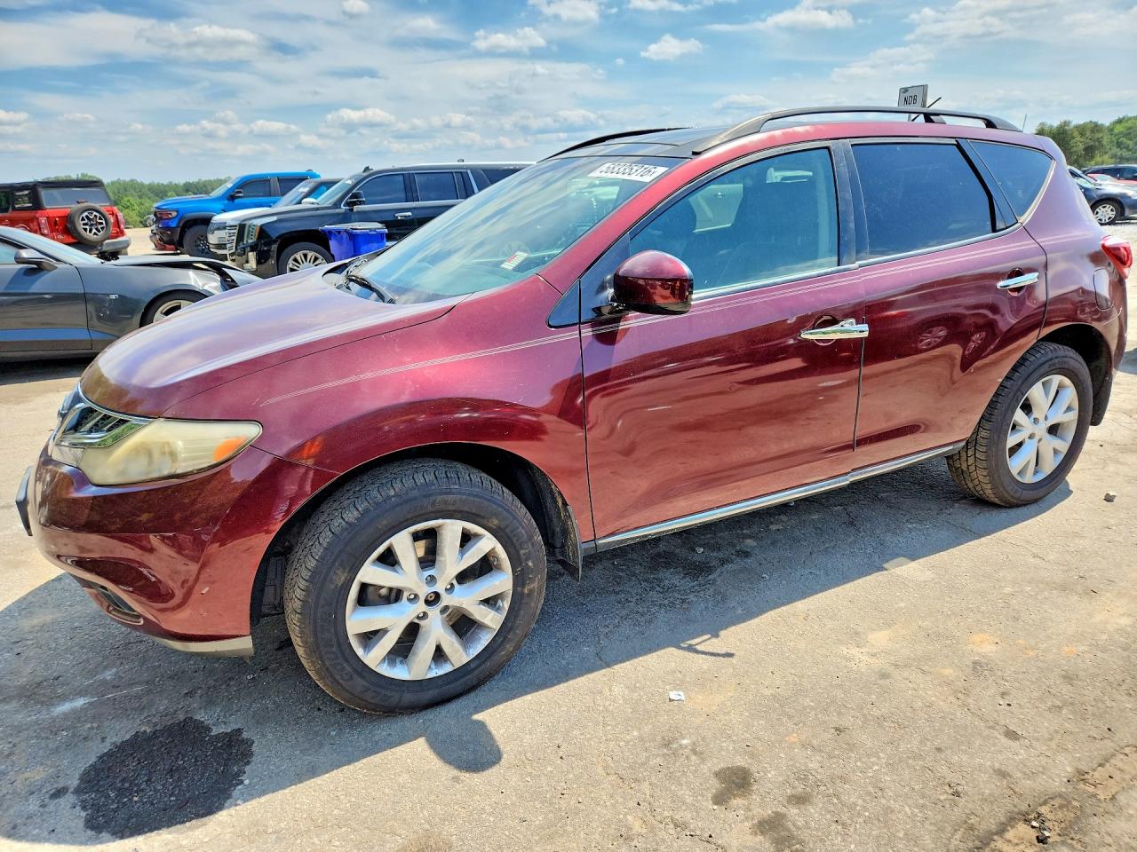 2012 Nissan Murano SL, VIN JN8AZ1MW4CW201131 — Side