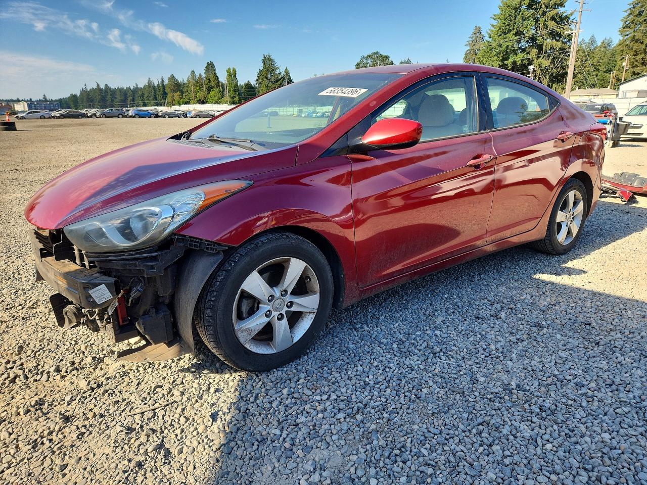 2013 Hyundai Elantra GLS, VIN 5NPDH4AEXDH365502 — Front end