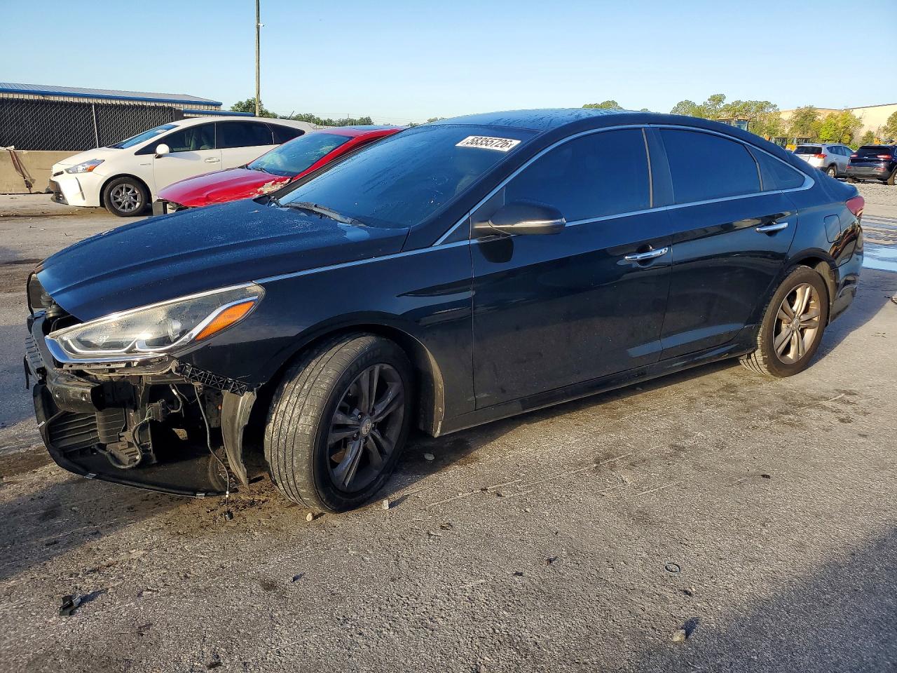 2018 Hyundai Sonata SEL, VIN 5NPE34AF7JH654277 — Front end