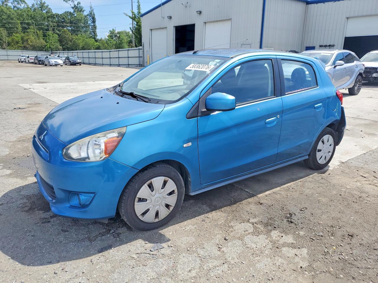2014 Mitsubishi Mirage DE, VIN ML32A3HJ0EH018109 — Rear end