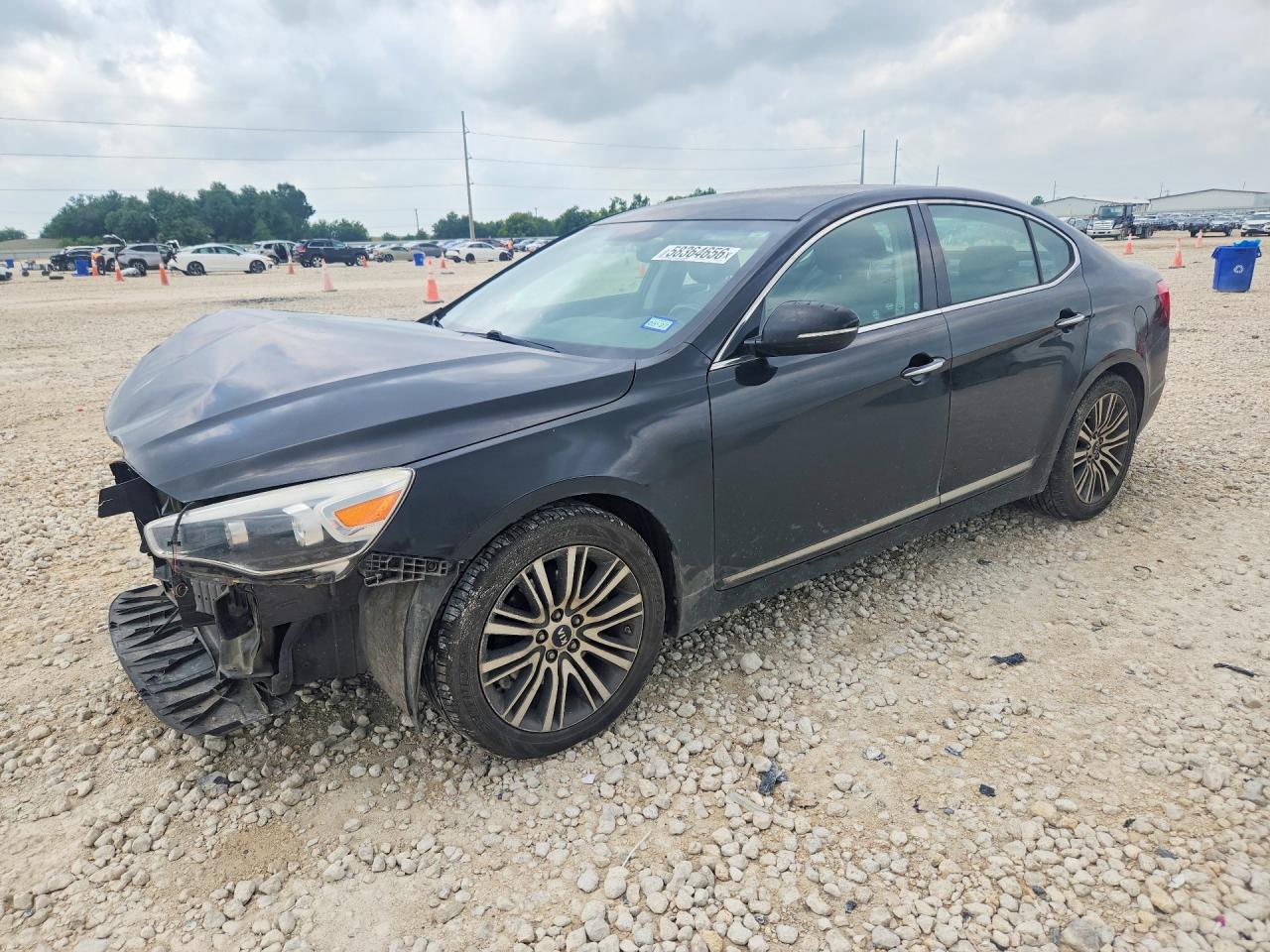2014 Kia Cadenza Premium, VIN KNALN4D77E5137845 — Front end