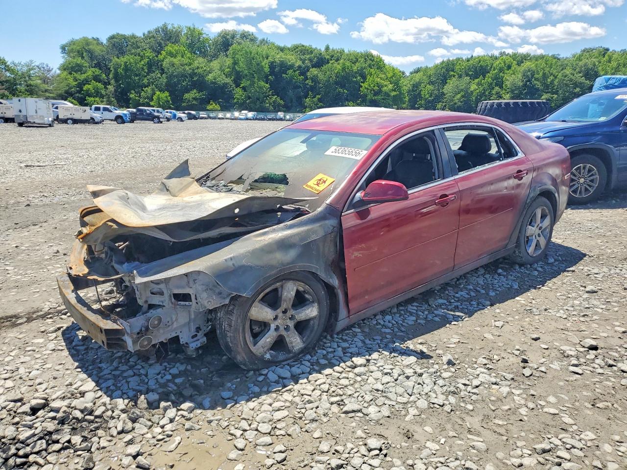 2010 Chevrolet Malibu 2LT, VIN 1G1ZD5EB4AF318939 — Engine fire