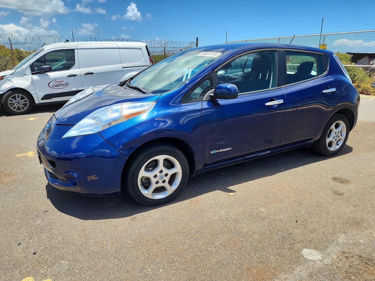 2017 Nissan LEAF S, VIN 1N4BZ0CP6HC303890 — Water / flood
