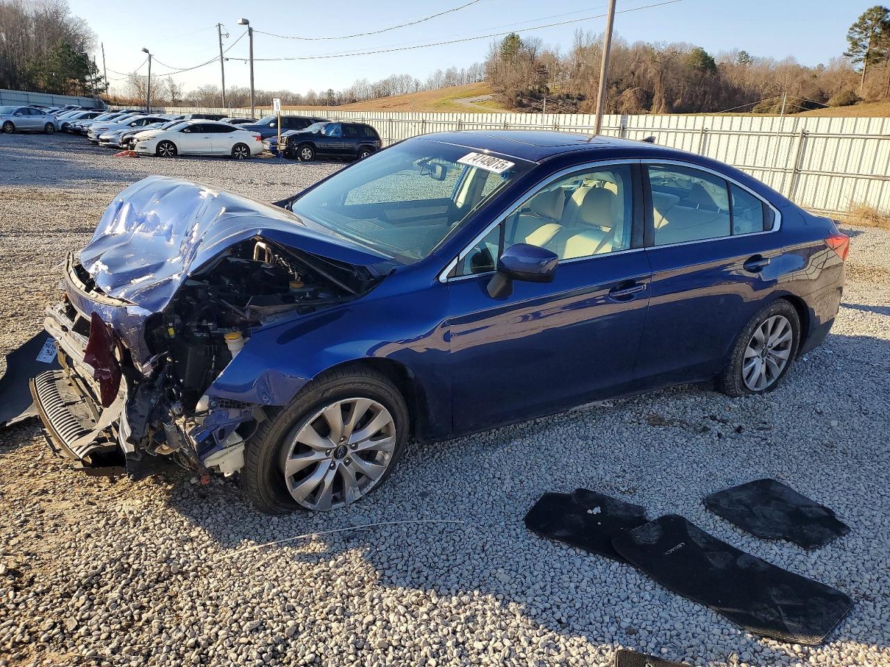 2017 Subaru Legacy Premium, VIN 4S3BNAD63H3048567 — Front end