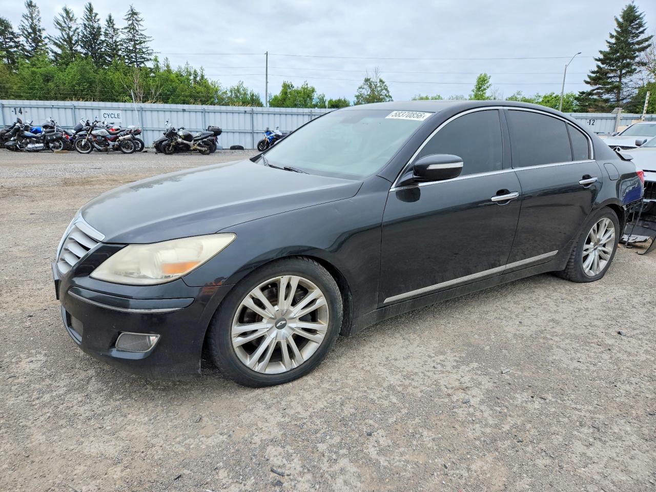 2010 Hyundai Genesis, VIN KMHGC4DF5AU072233 — Rear end