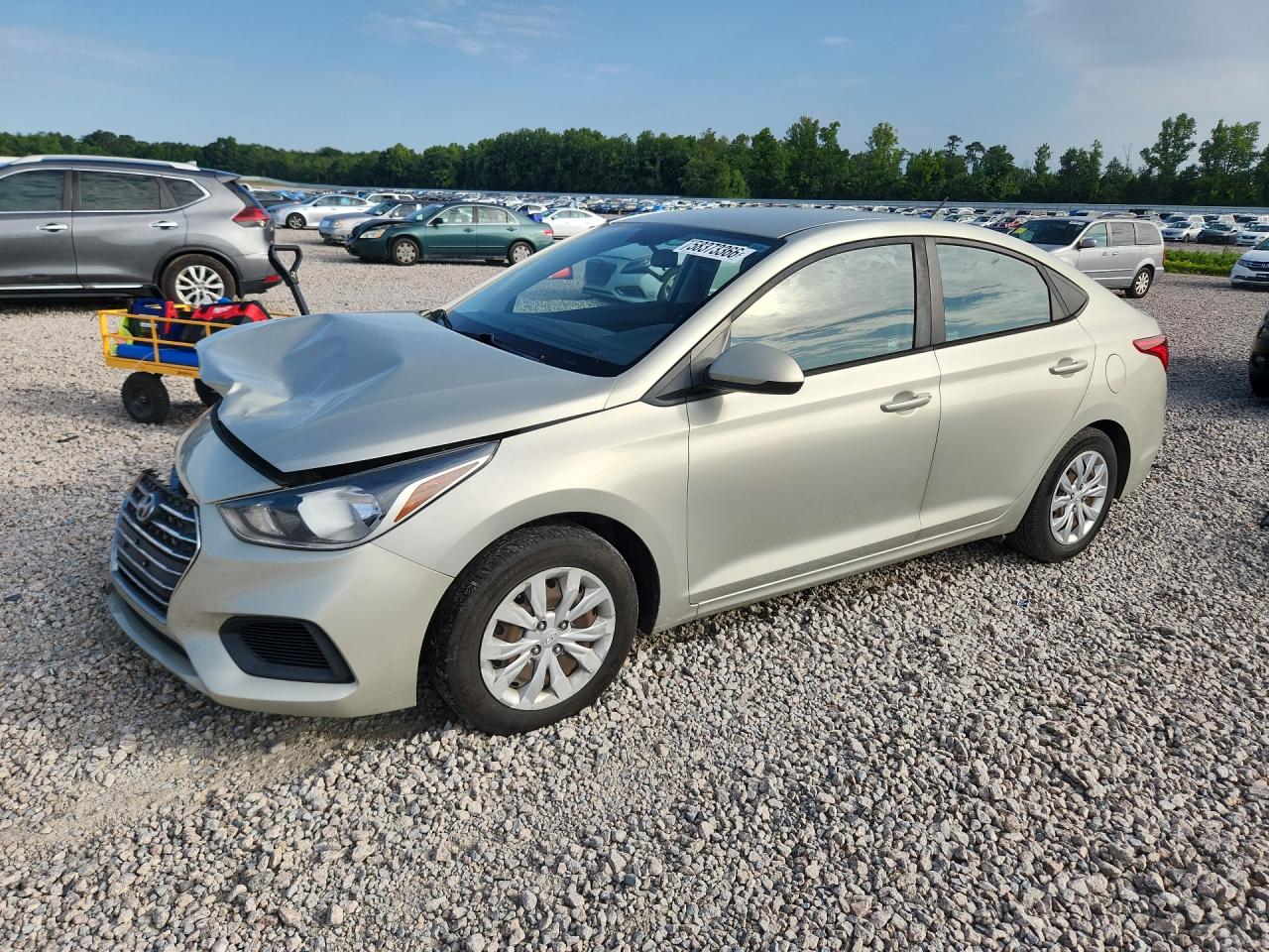 2019 Hyundai Accent SE, VIN 3KPC24A34KE062289 — Front end