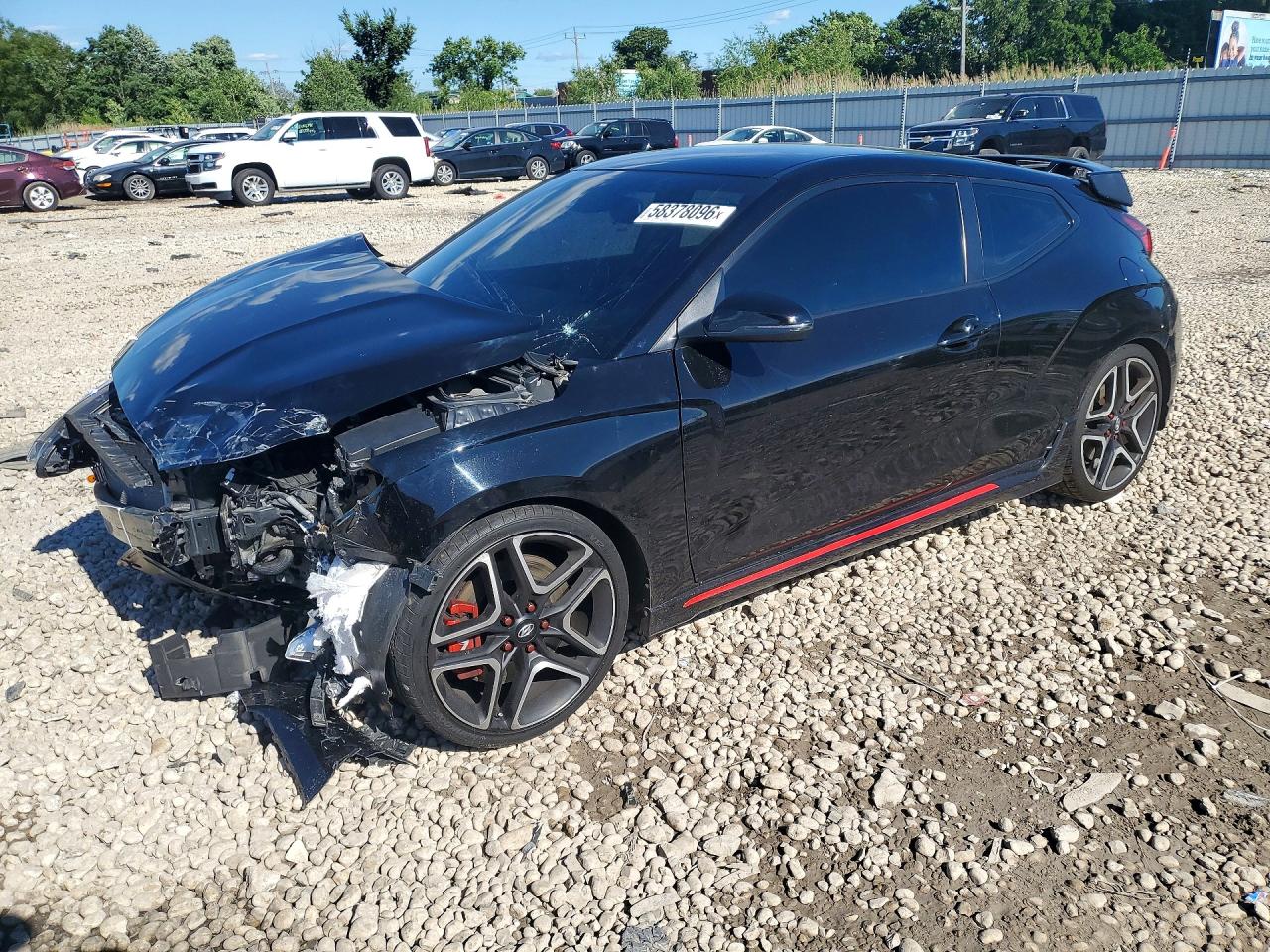 2021 Hyundai Veloster, VIN KMHT36AH9MU009835 — Перед