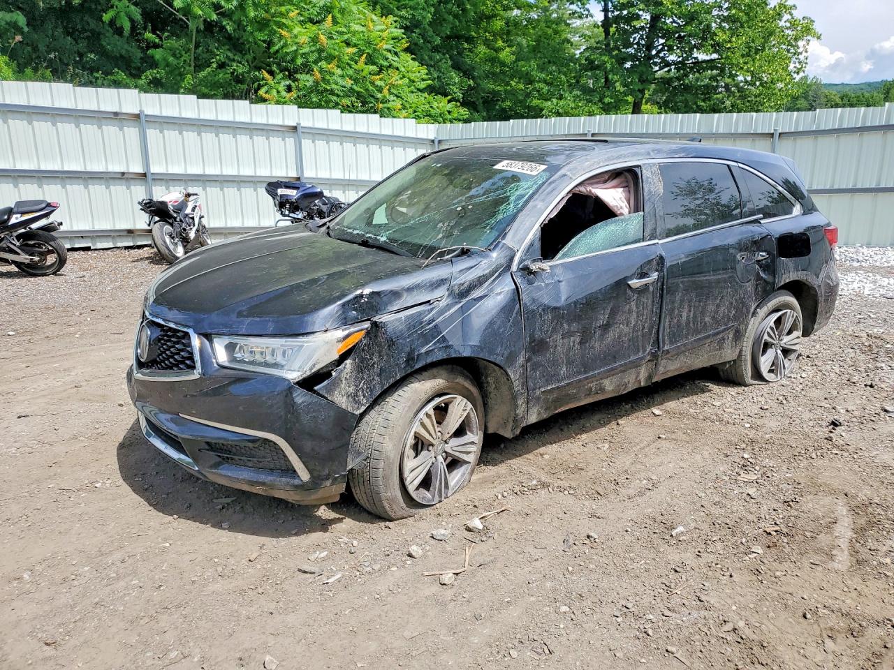 2019 Acura MDX, VIN 5J8YD4H3XKL005836 — Опрокидывание