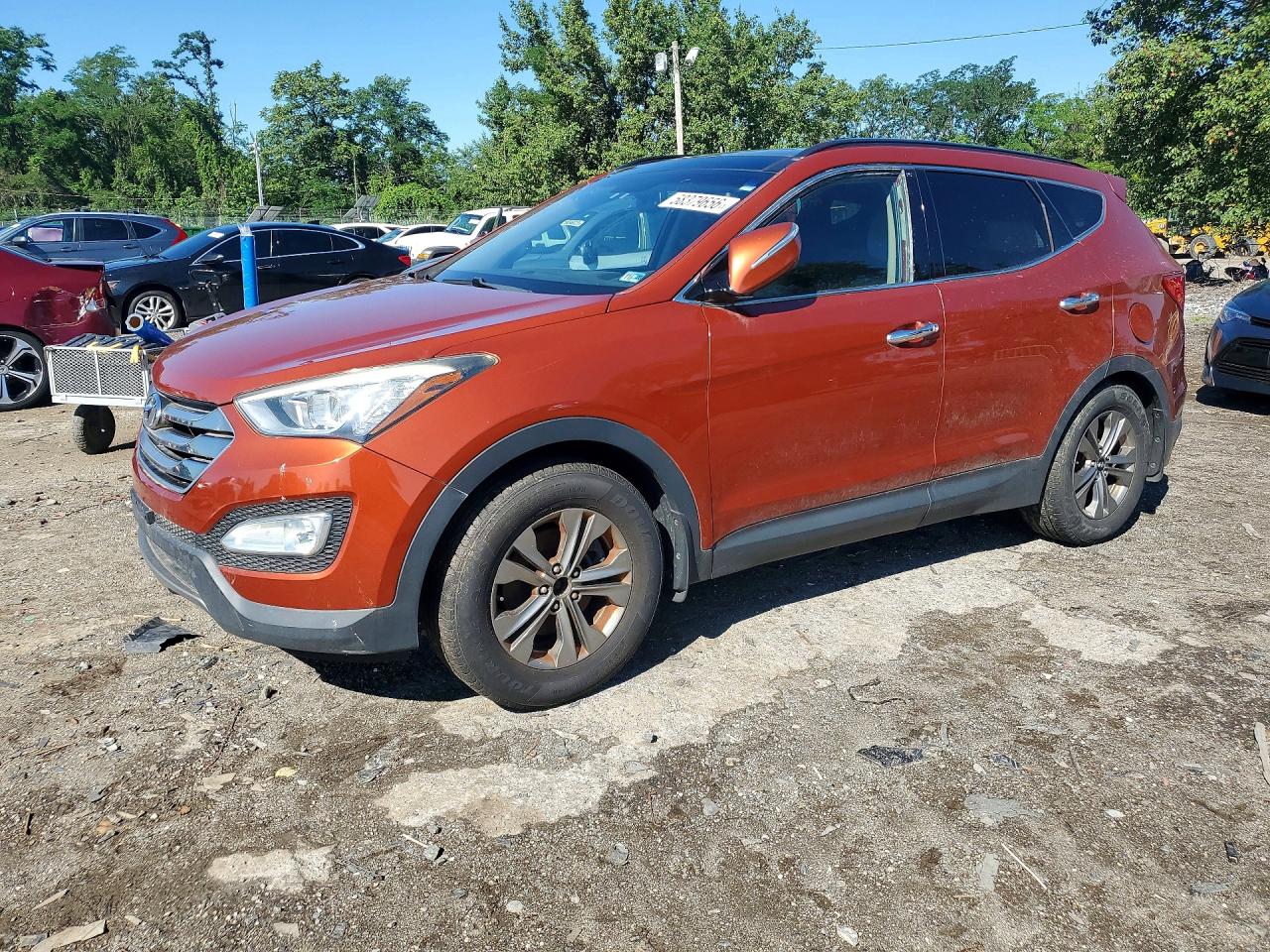 2015 Hyundai Santa Fe, VIN 5XYZU3LB4FG292930 — Minor dents and scratches