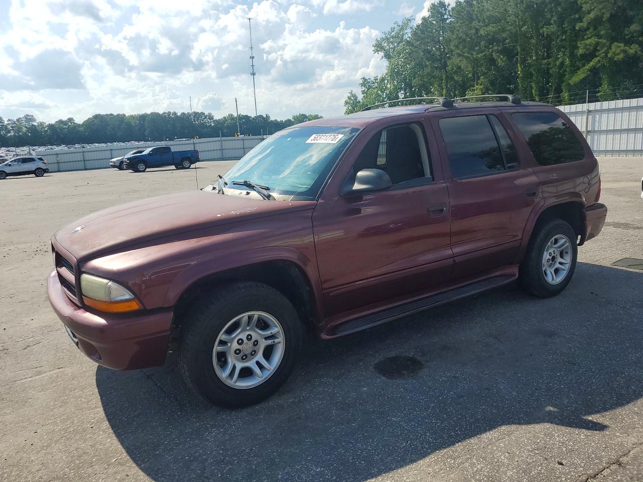 2001 Dodge Durango, VIN 1B4HR28N91F636464 — Rear end