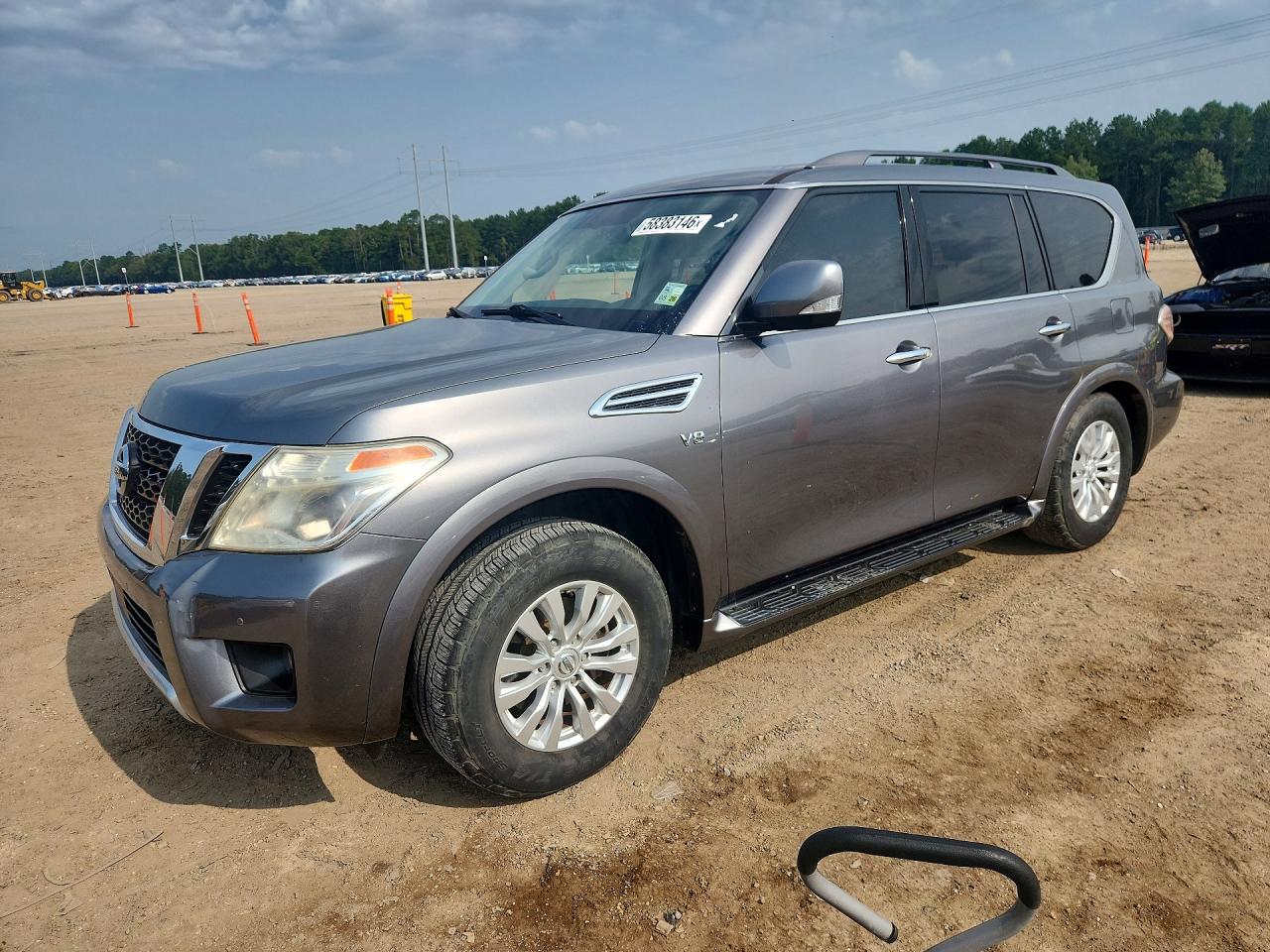 2018 Nissan Armada SV, VIN JN8AY2ND4J9051068 — Front end