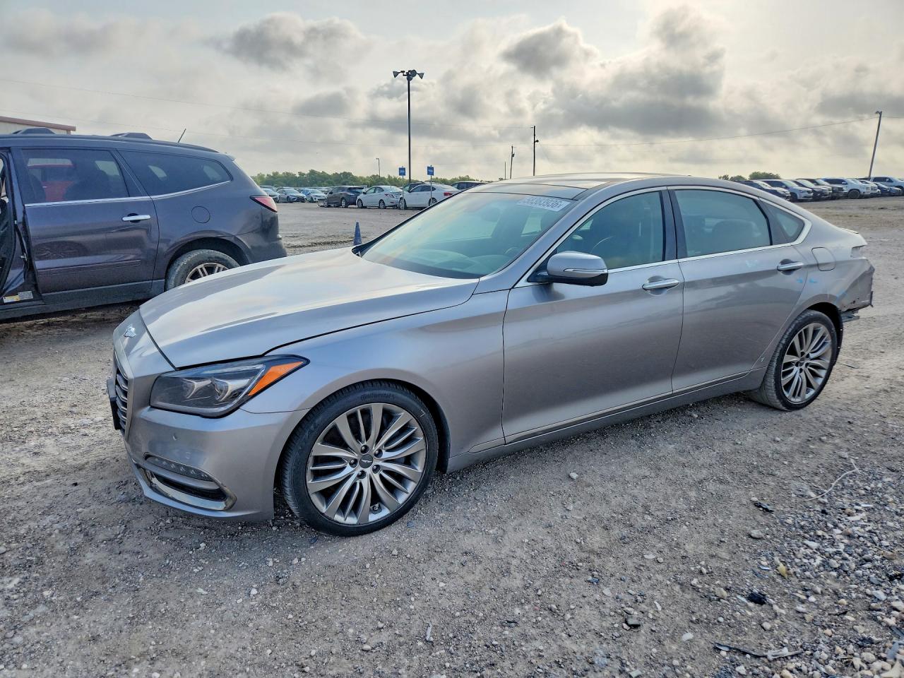 2020 Genesis G80 Ultimate, VIN KMTFN4JF9LU335164 — Rear end