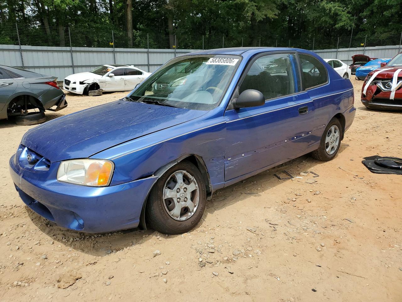 2002 Hyundai Accent GS, VIN KMHCG35C82U210866 — Днище