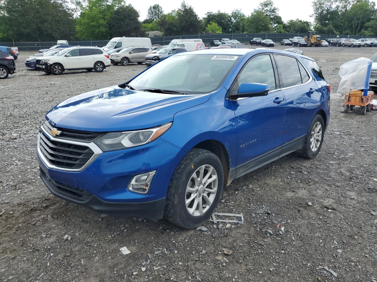 2019 Chevrolet Equinox LT, VIN 3GNAXUEV8KS586462 — Rear end