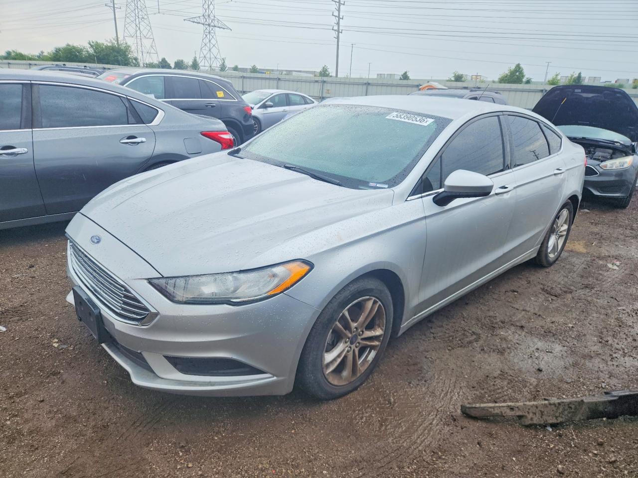 2018 Ford Fusion SE, VIN 3FA6P0HD2JR262722 — Side
