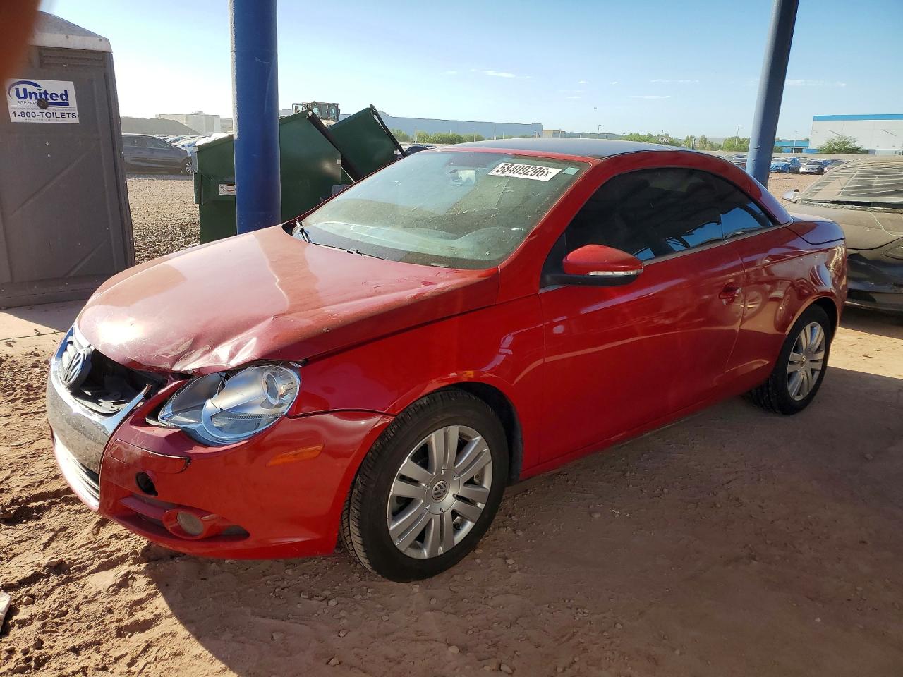 2009 Volkswagen Eos Komfort, VIN WVWBA71F29V023474 — Front end