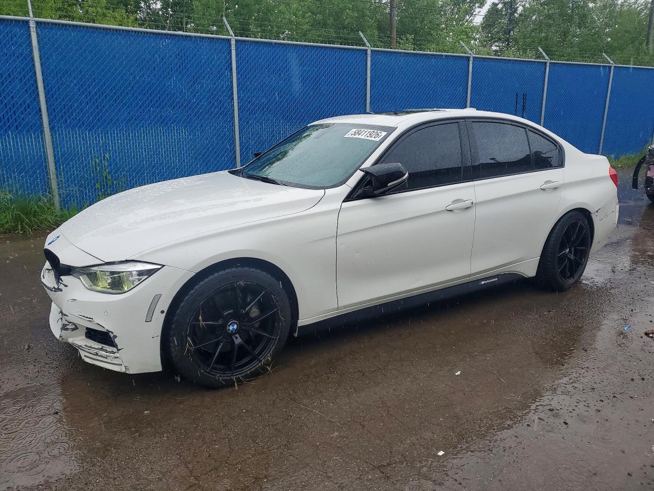 2013 BMW 3 Series 335i, VIN WBA3A9C51DF476280 — Front end