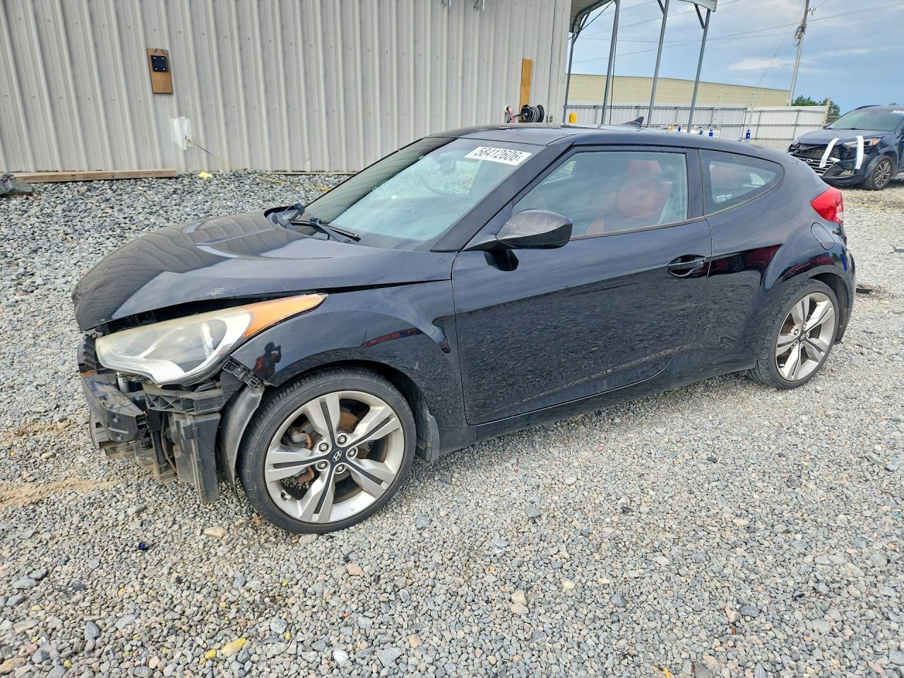 2013 Hyundai Veloster w/Gray Int, VIN KMHTC6AD3DU177984 — Front end