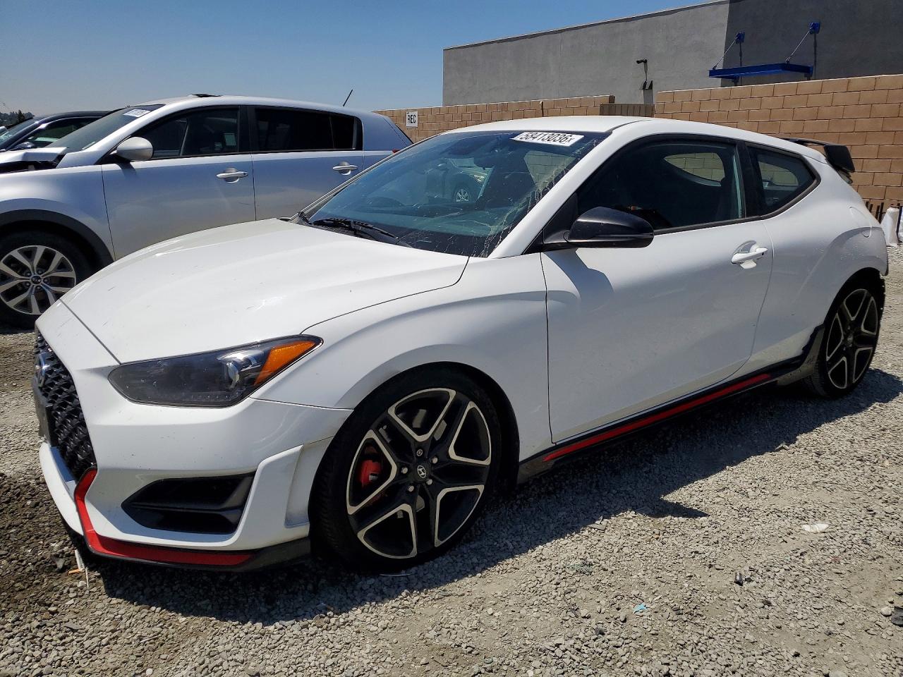 2022 Hyundai Veloster, VIN KMHT36AH4NU013339 — Rear end