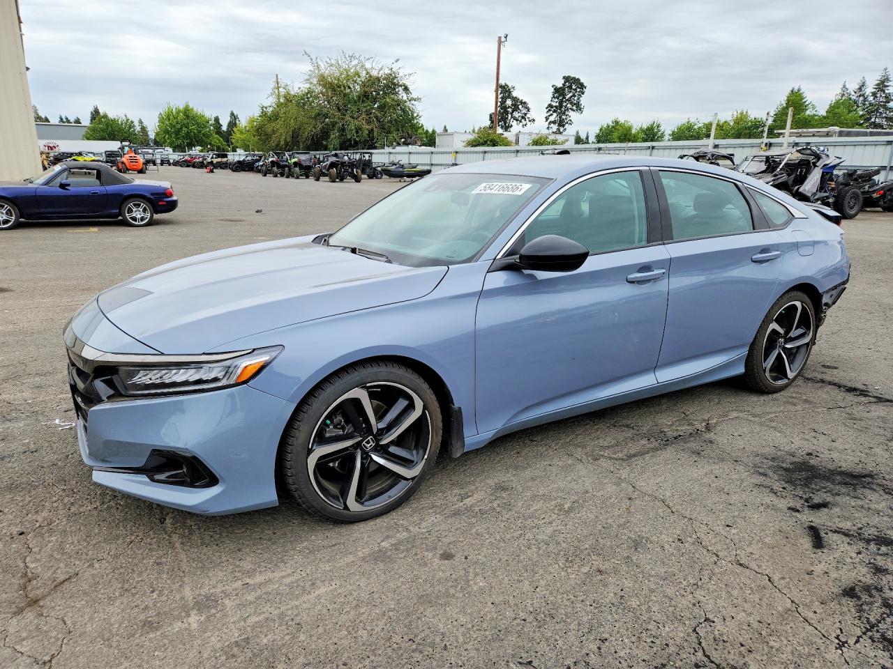 2022 Honda Accord Sport SE, VIN 1HGCV1F47NA027391 — Зад