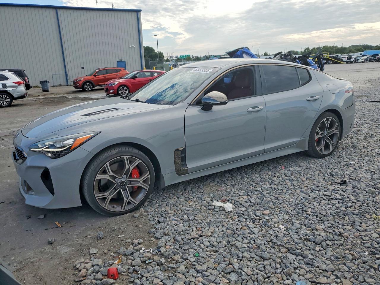 2021 Kia Stinger GT, VIN KNAE35LC1M6097810 — Rear end