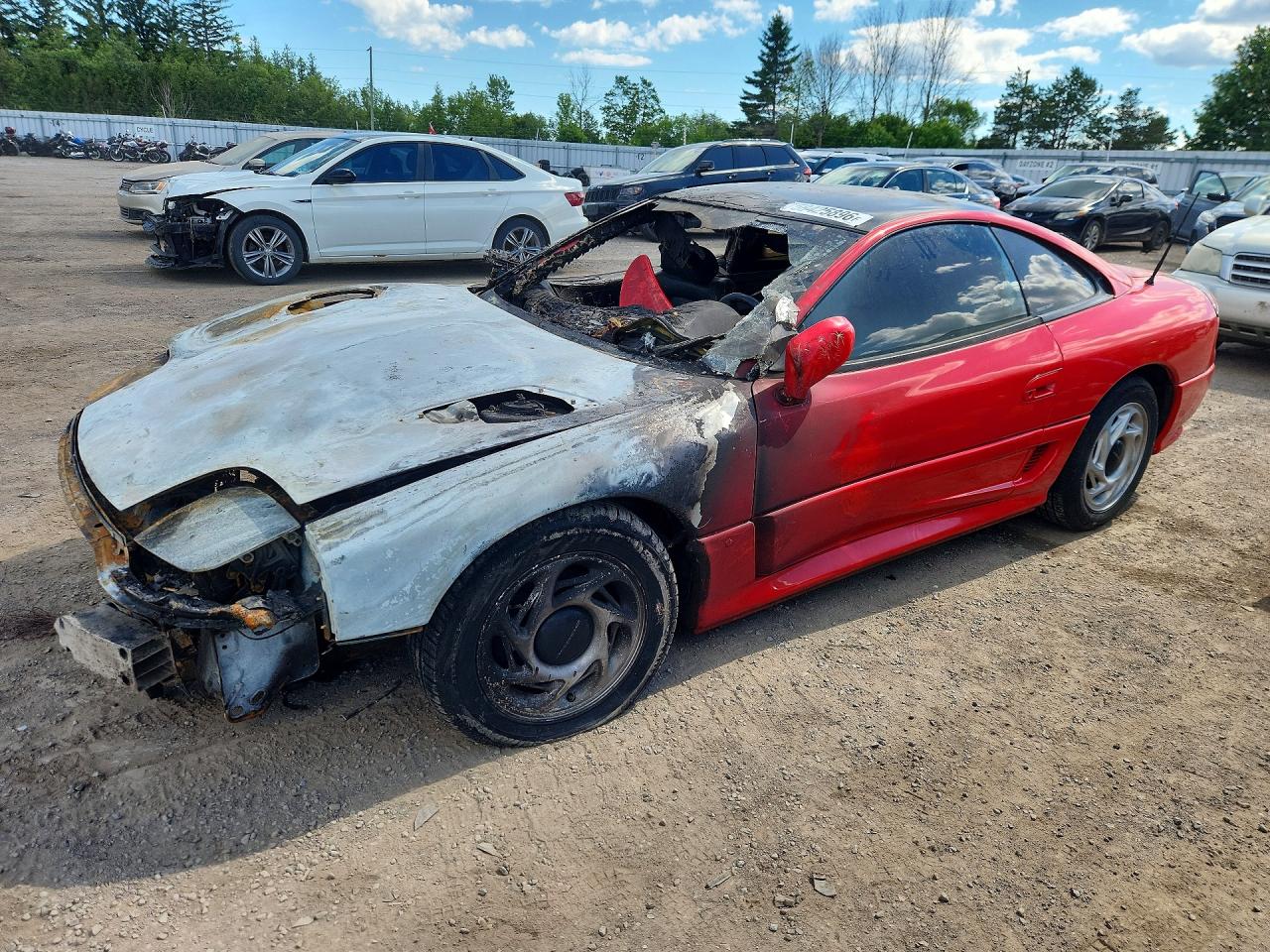 1992 Dodge Stealth, VIN JB3XD64B6NY048288 — Burn