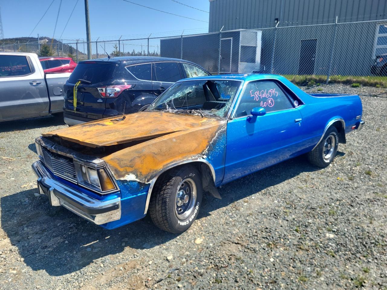 1981 Chevrolet El Camino, VIN 1GCCW80HXBZ404115 — Burn
