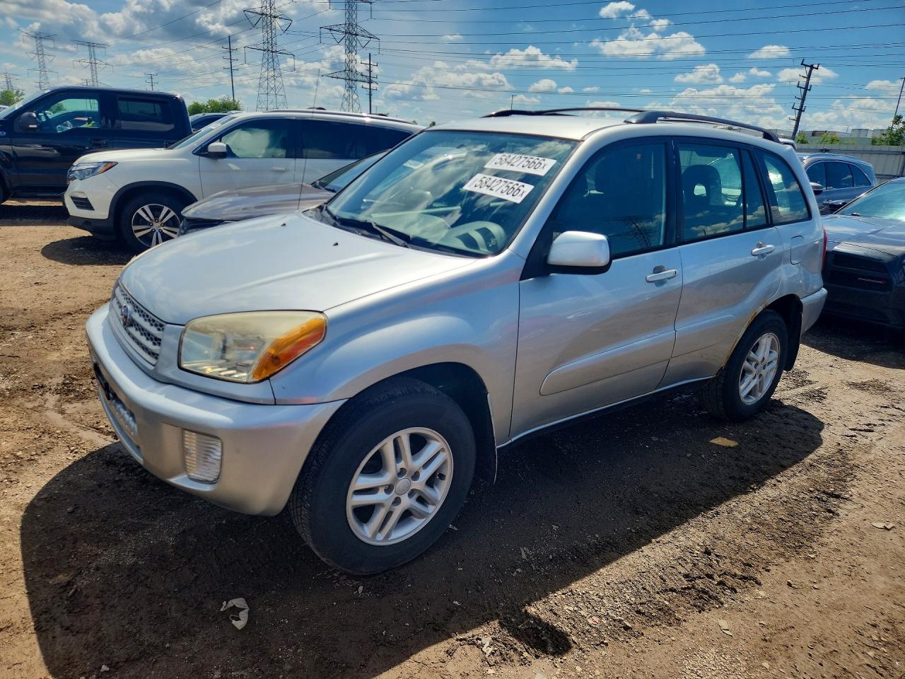 2001 Toyota RAV4, VIN JTEHH20V710102394 — Rear end