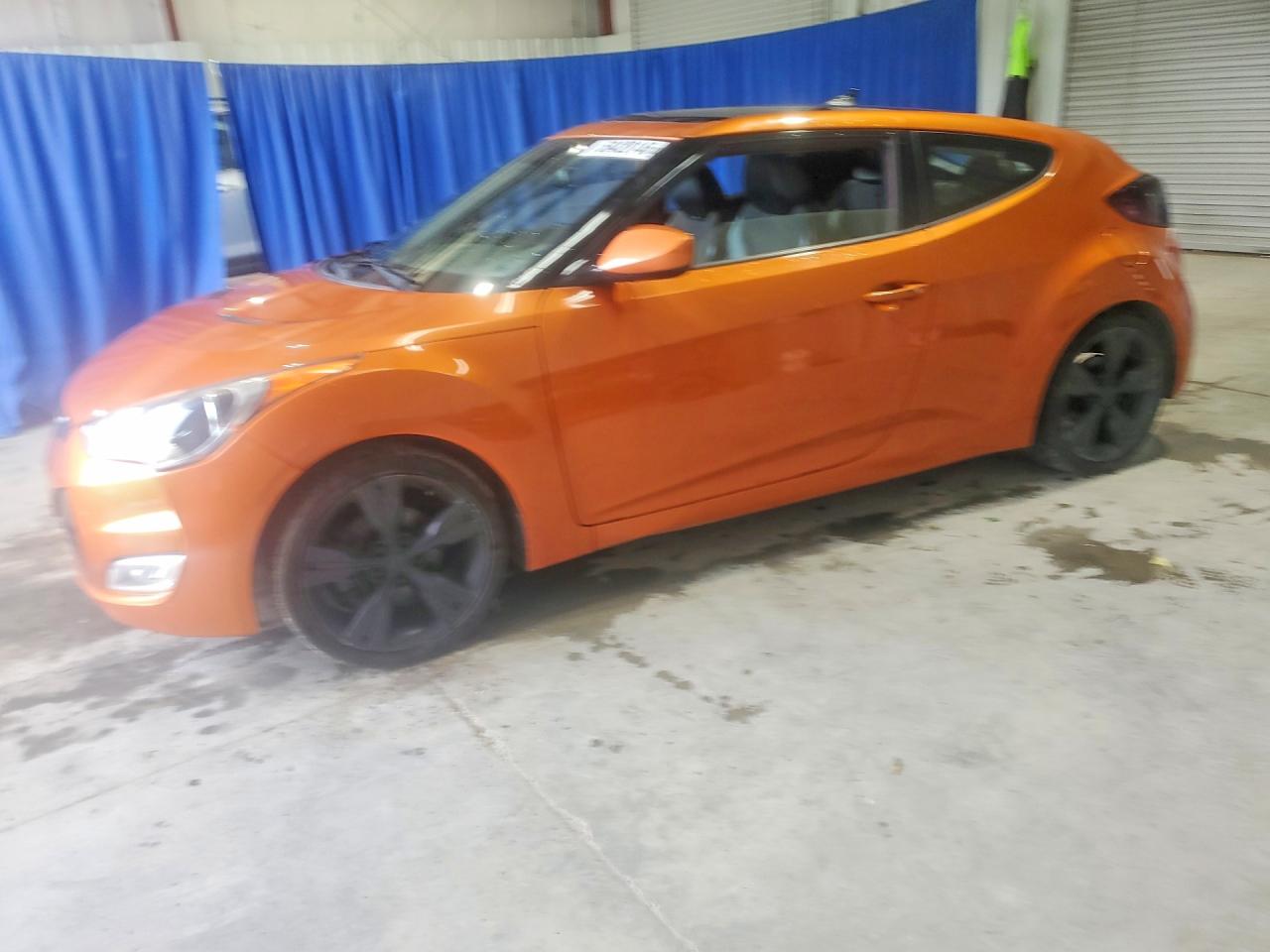 2013 Hyundai Veloster w/Gray Int, VIN KMHTC6AD9DU087898 — Rollover
