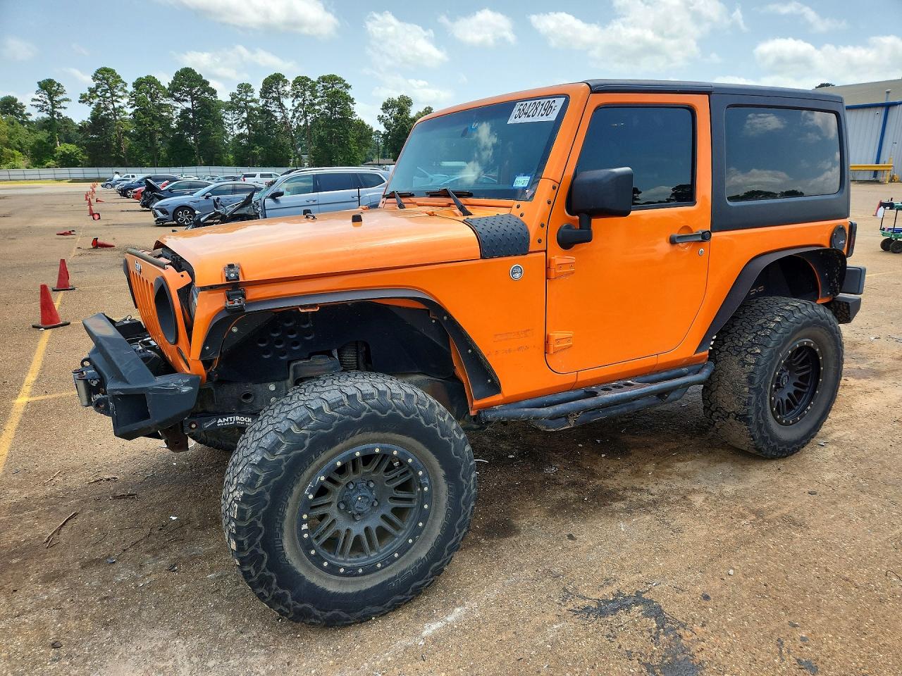 2012 Jeep Wrangler Sport, VIN 1C4AJWAG6CL281062 — Front end