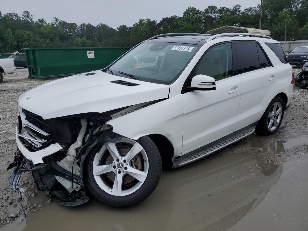 2017 Mercedes-Benz GLE 350, VIN 4JGDA5HB9HA969301 — Front end