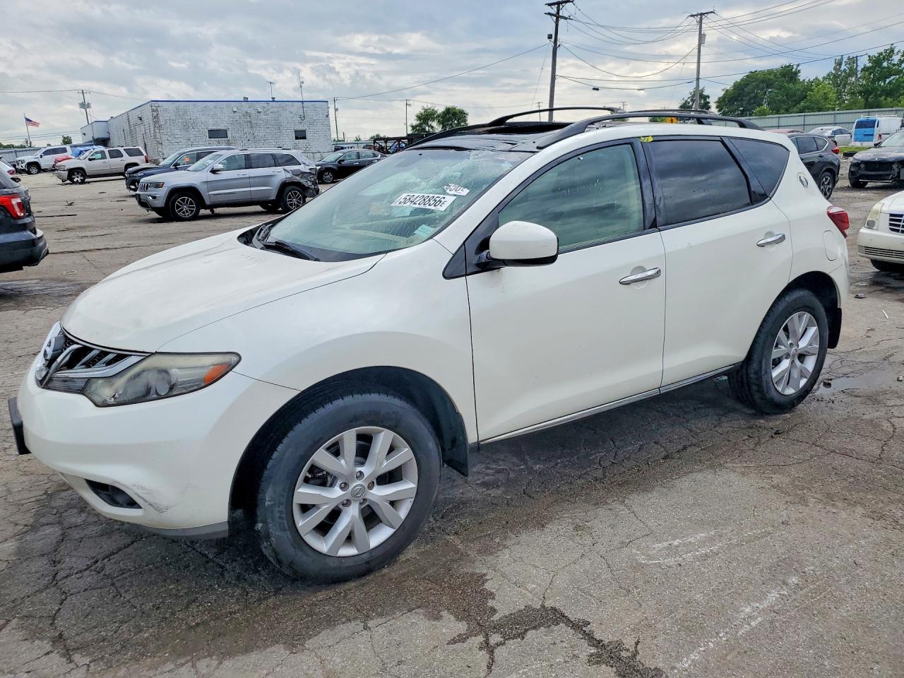 2012 Nissan Murano SV, VIN JN8AZ1MW2CW202133 — Roof