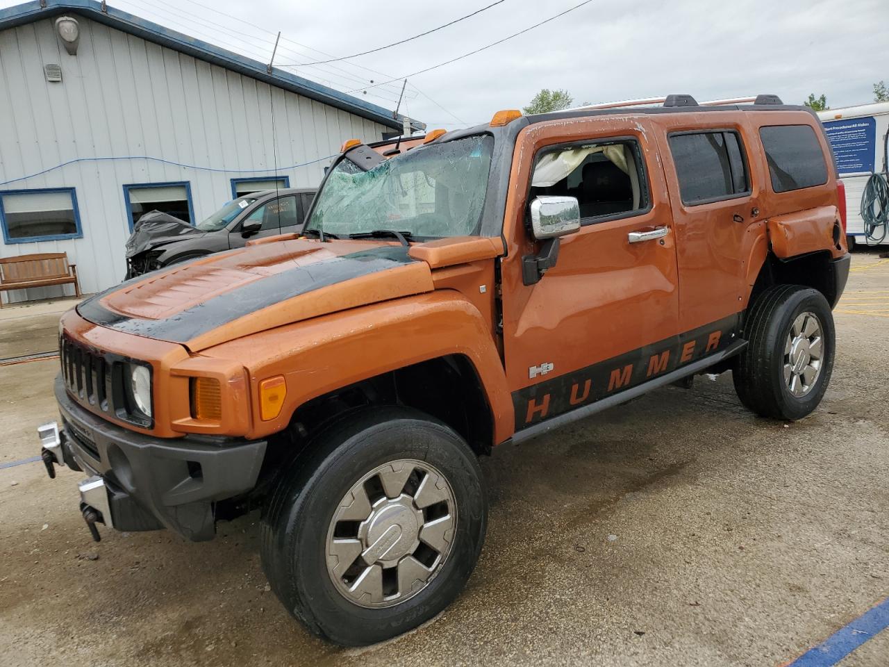 2007 Hummer H3 SUV, VIN 5GTDN13E078192251 — Rollover