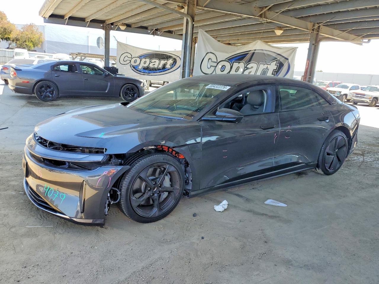 2025 Lucid Air Pure, VIN 50EA1PGA1SA001076 — Front end