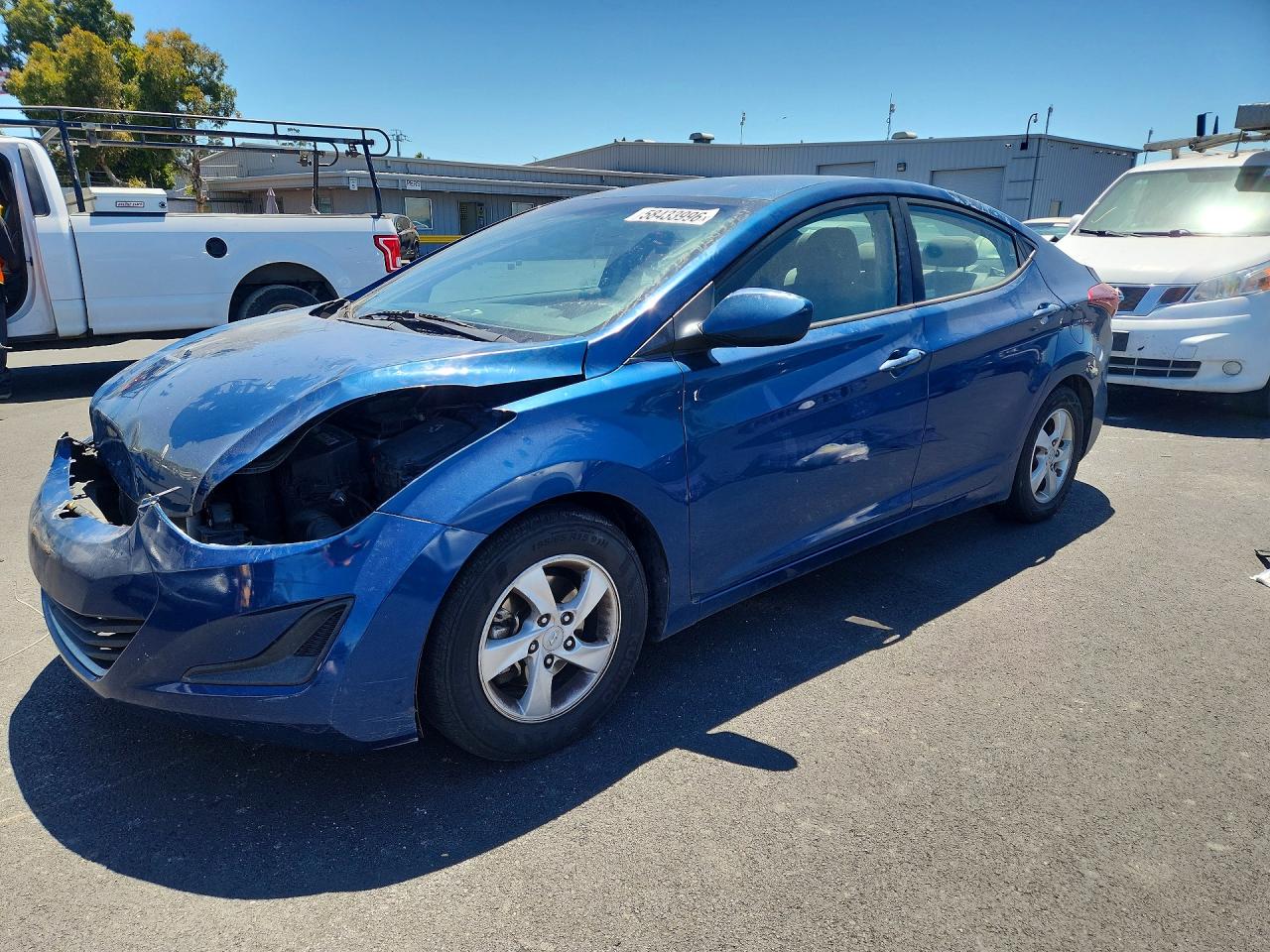 2014 Hyundai Elantra SE, VIN KMHDH4AE8EU203192 — Front end