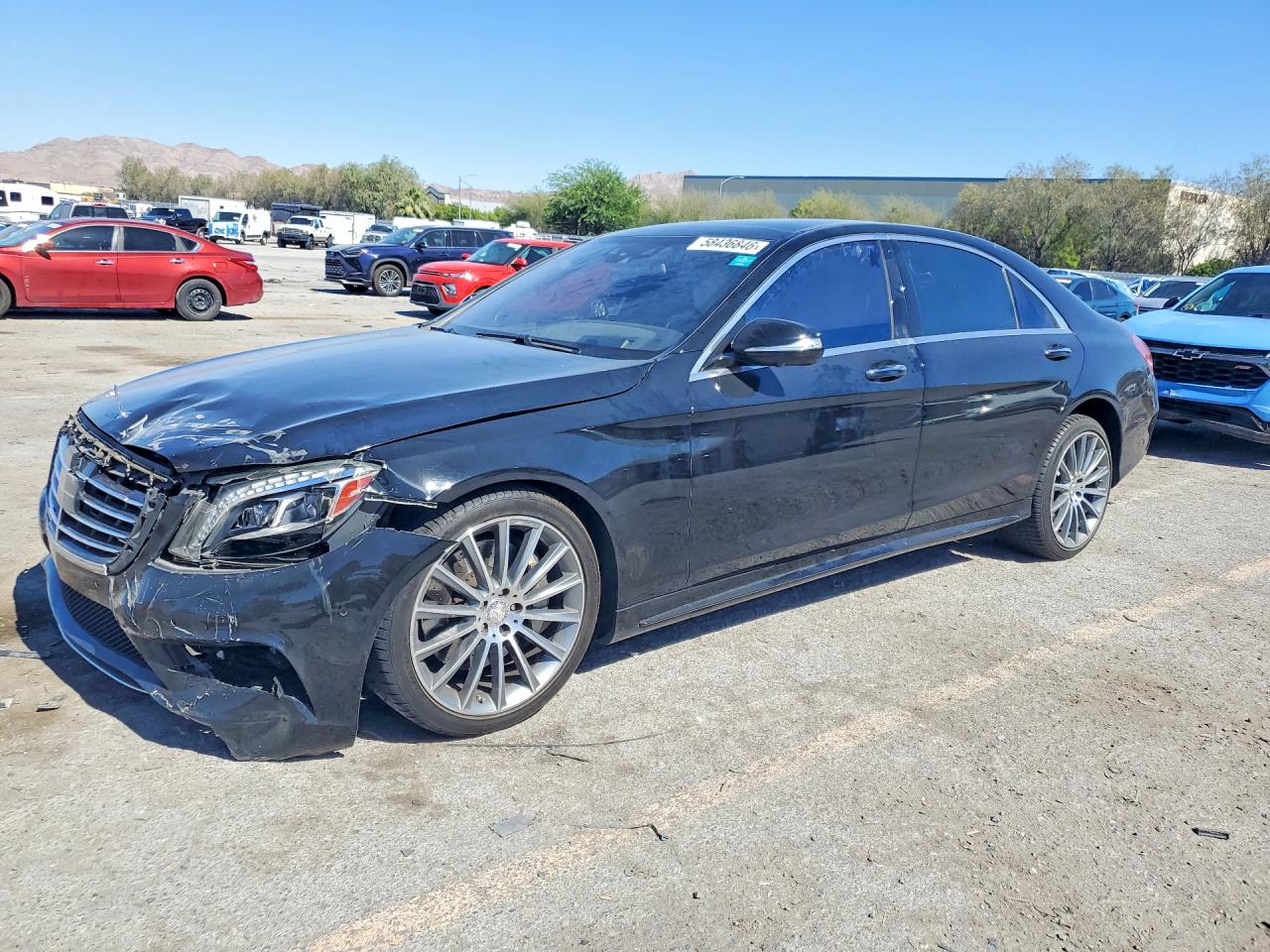 2015 Mercedes-Benz S 550, VIN WDDUG8CB2FA140889 — Front end